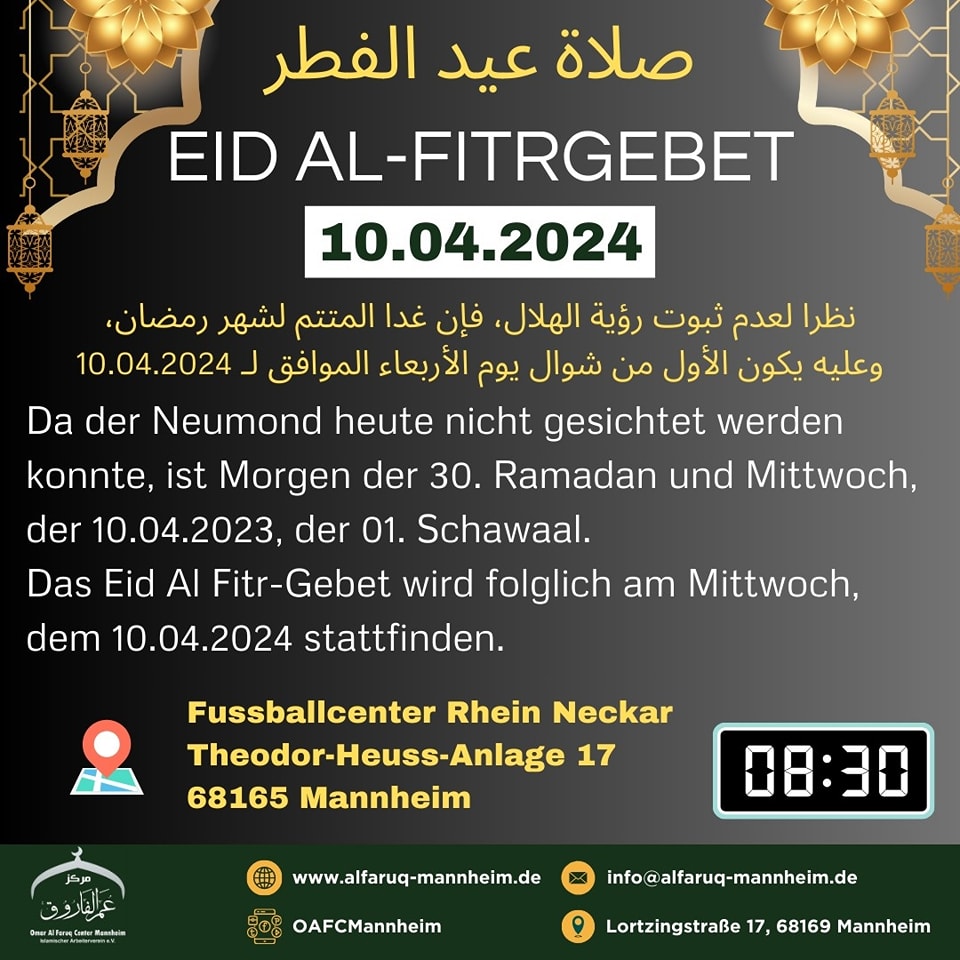 Eid Al-Fitr Gebet 2024